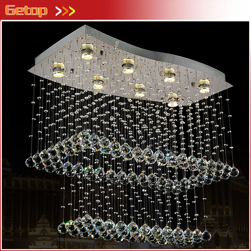 zx modern led crystal chandelier creative lower power eye-protective with 8 bulbs gu10 for parlor bedroom restaurant lamp