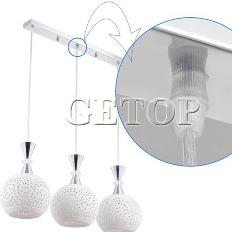 zx modern white through-carved ceramic e27*3 bulbs led chandelier for bedroom dining-room table lamp indoor lighting