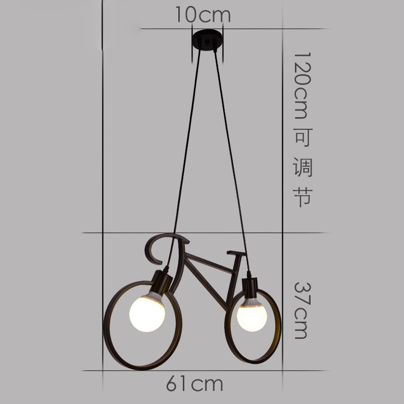 zx northern creative bicycle pendant light bedroom dining room lamps bike pendant for children modern led lighting fixture