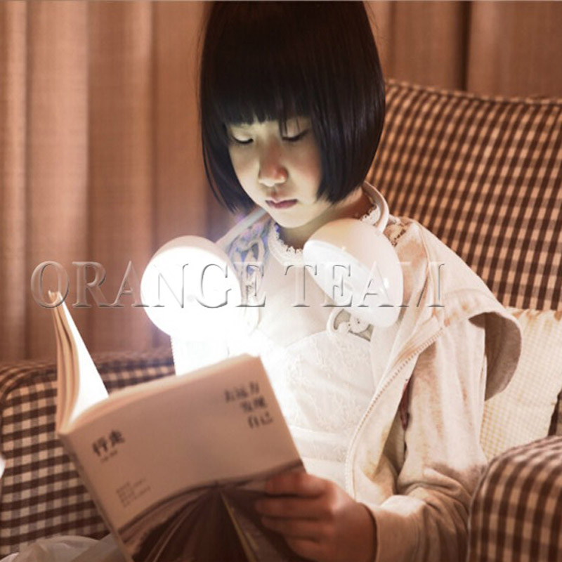 zx novelty usb rechargeable led mini earphone portable table lamp brightness-adjustable eyeshield touch sensor childern's gift