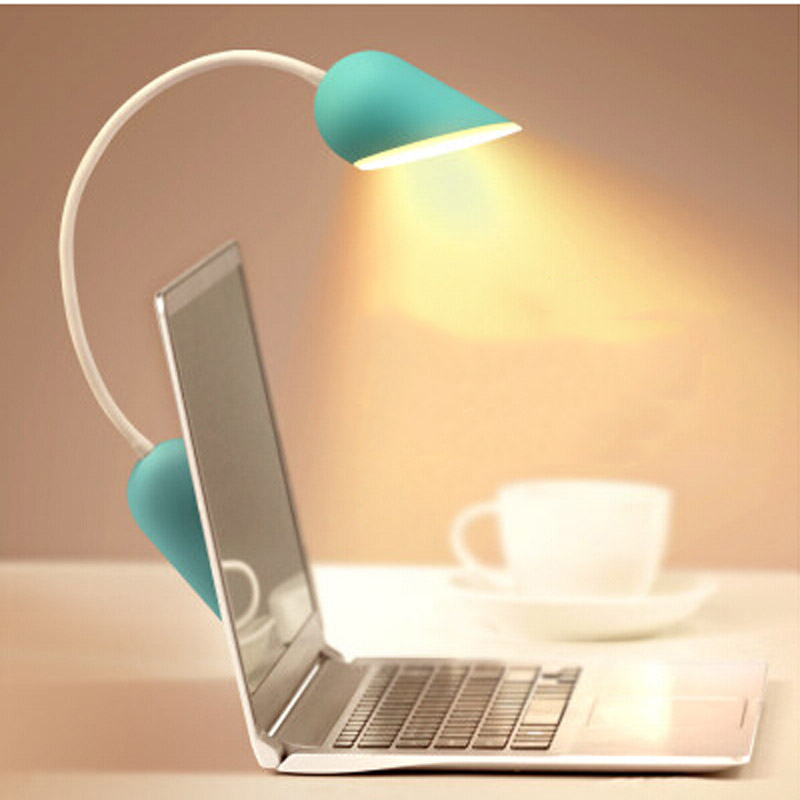 zx novelty usb rechargeable led mini earphone portable table lamp brightness-adjustable eyeshield touch sensor childern's gift