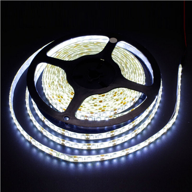 zx rgb 5m/roll ip65 waterproof led strip smd 5050 dc 12v led decorative tape light string lights flexible neon 14.4w