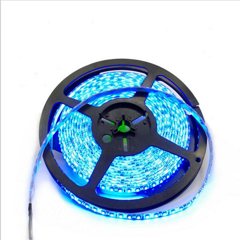 zx rgb 5m/roll ip65 waterproof led strip smd 5050 dc 12v led decorative tape light string lights flexible neon 14.4w