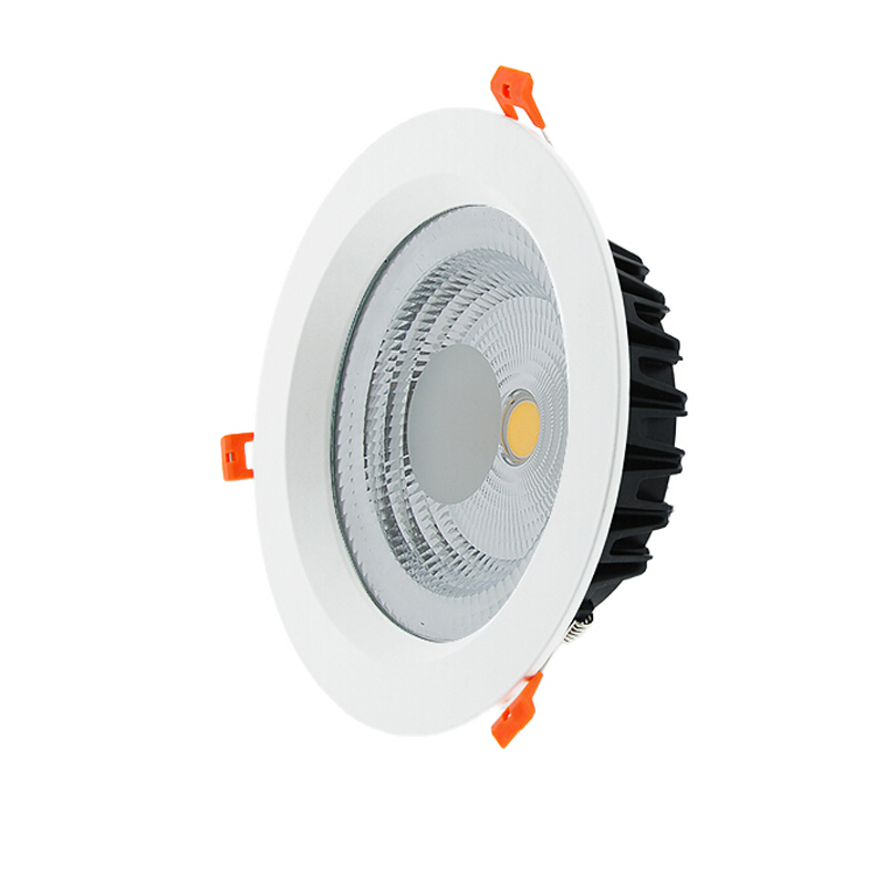 zx super bright round white cob led downlight 40w 60w recessed smd led ceiling light downlight lamp 6000k 4000k 3000k ac