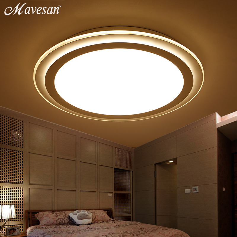 2.4g remote smart led ceiling light with simple around lampshade / modern ceiling light led lamp for cottage