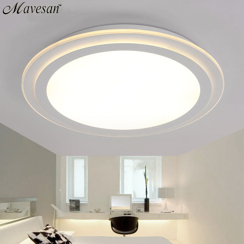 2.4g remote smart led ceiling light with simple around lampshade / modern ceiling light led lamp for cottage