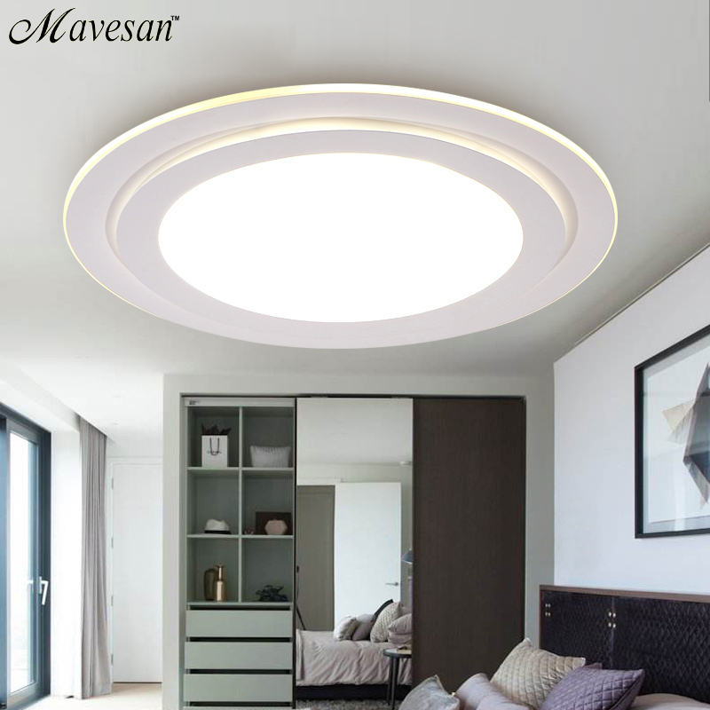 2.4g remote smart led ceiling light with simple around lampshade / modern ceiling light led lamp for cottage