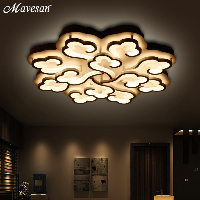 2016 ceiling lamps light modern with rc surface mounted ceiling lights and clouds lampshade lamparas de techo abajur