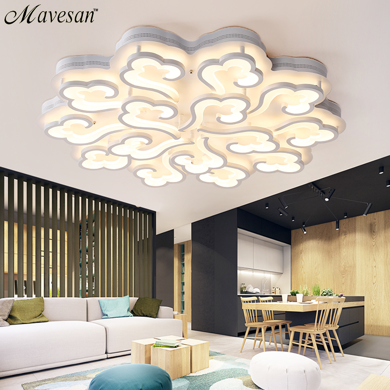 2016 ceiling lamps light modern with rc surface mounted ceiling lights and clouds lampshade lamparas de techo abajur