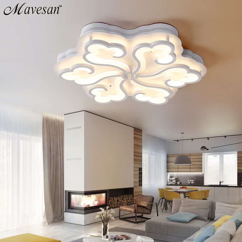 2016 ceiling lamps light modern with rc surface mounted ceiling lights and clouds lampshade lamparas de techo abajur