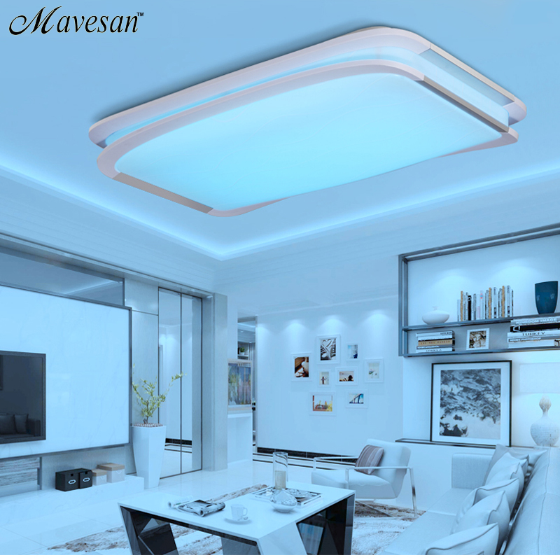 2016 new modern rgb ceiling light rgb+cool white+warm white smart led lamp shade / modern ceiling light for living room