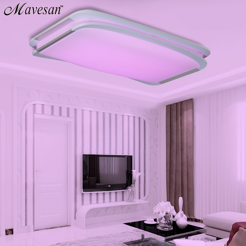 2016 new modern rgb ceiling light rgb+cool white+warm white smart led lamp shade / modern ceiling light for living room