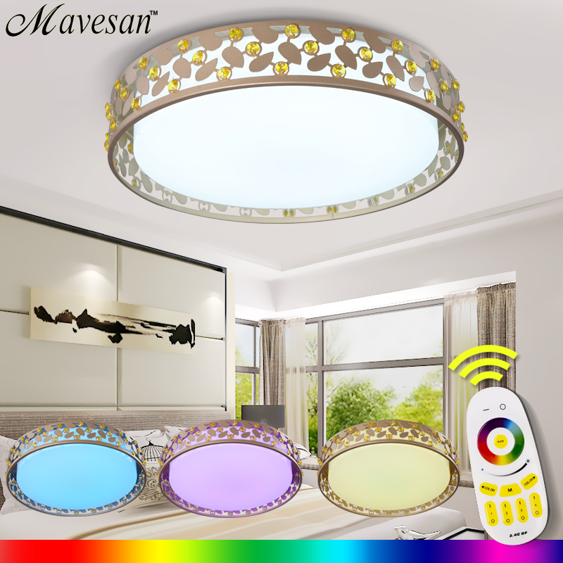 2016 new modern rgb ceiling light rgb+cool white+warm white smart led lamp shade / modern ceiling light for living room