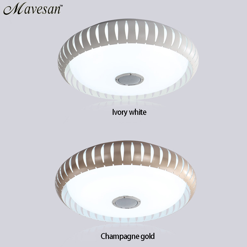 2016 new rgb dimmable 36w led ceiling light with bluetooth & music 90-260v modern led ceiling lamp for 15 -30 square meters