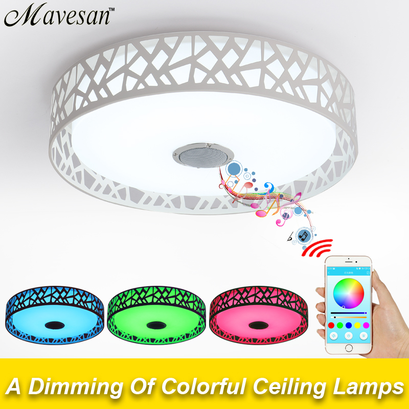 2016 new rgbw music led ceiling light with bluetooth control color changing lighting led ceiling lamp for romantic party