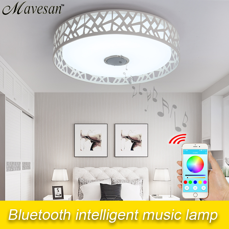 2016 new rgbw music led ceiling light with bluetooth control color changing lighting led ceiling lamp for romantic party