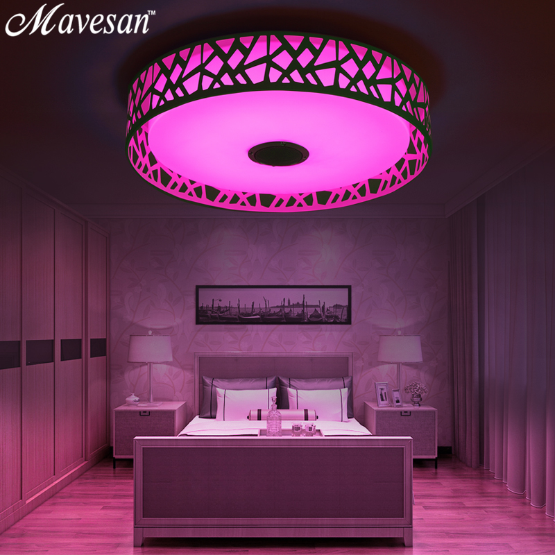 2016 new rgbw music led ceiling light with bluetooth control color changing lighting led ceiling lamp for romantic party