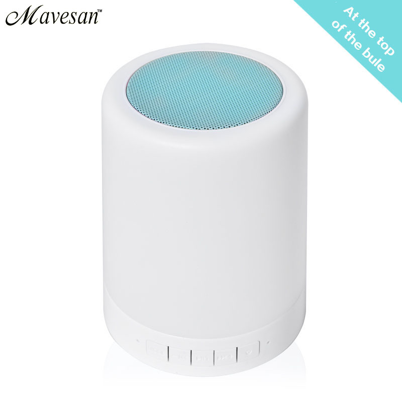 2016 original wireless bluetooth speaker night lights indoor bed bedside lamp rgb lights touch control bluetooth for phone