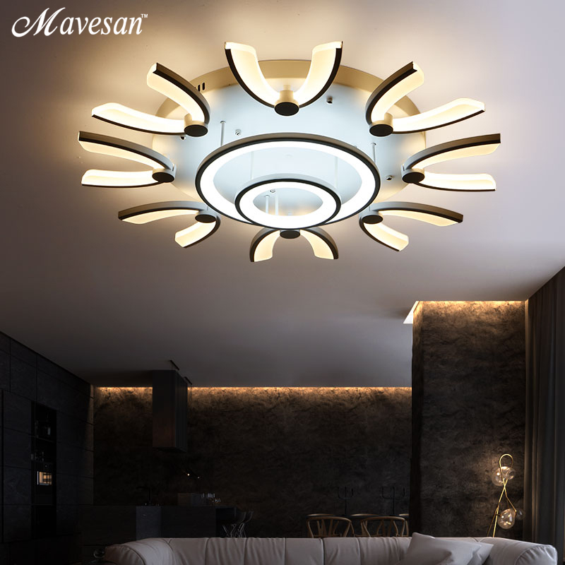 2017 modern led ceiling lights for living room light fixture indoor lighting home decorative lampshade ac85-265v