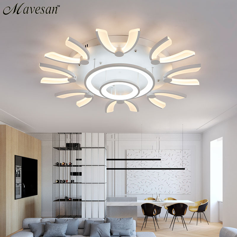 2017 modern led ceiling lights for living room light fixture indoor lighting home decorative lampshade ac85-265v