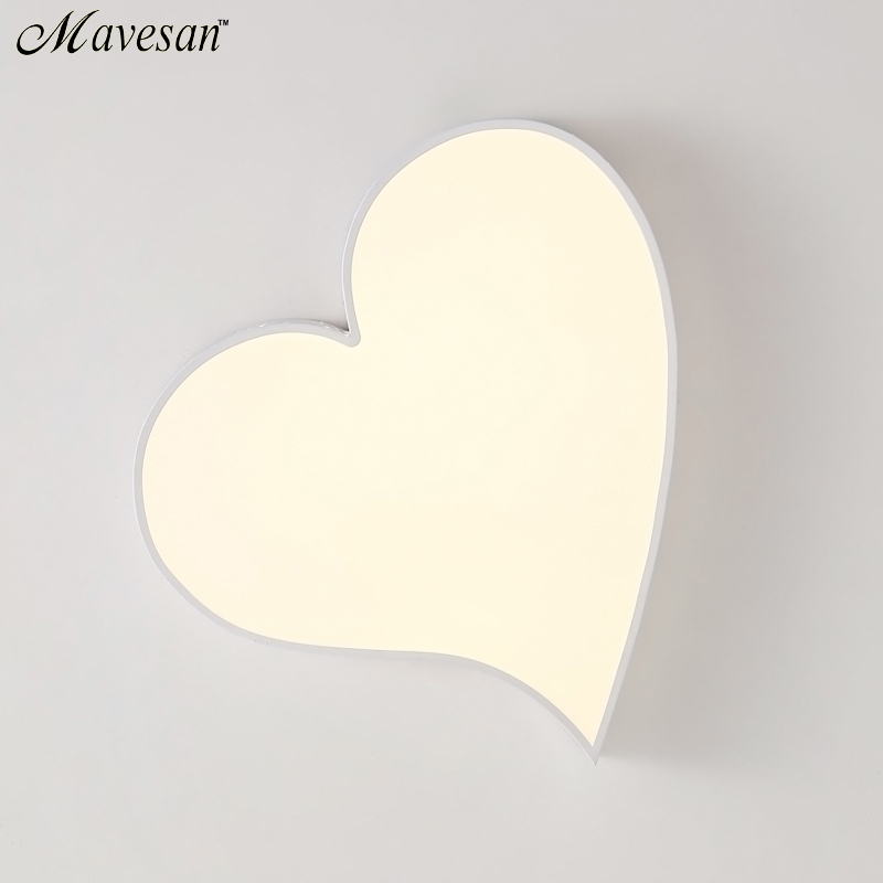 2017 new modern loving heart ceiling lights for living room bedroom indoor home light plafon ceiling lamp luminaire lampe deco