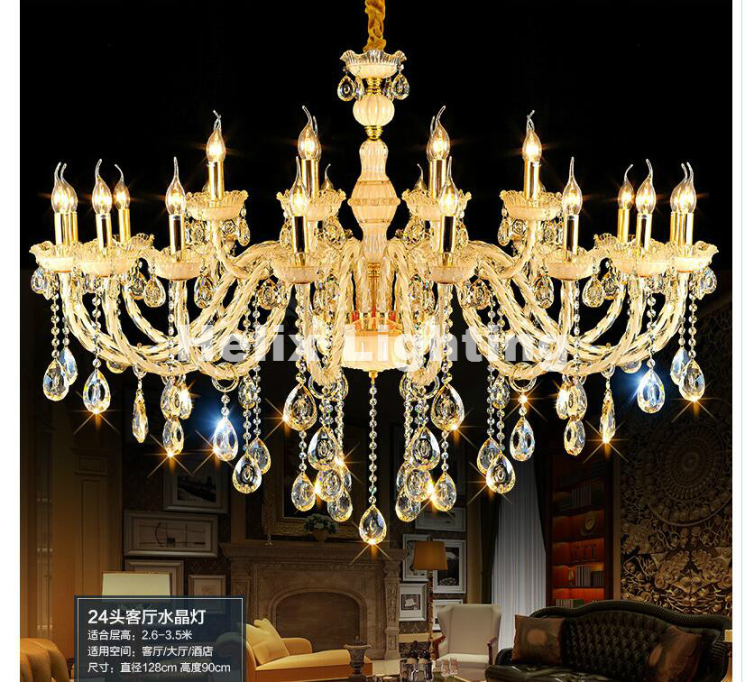 2017 newly modern golen crystal chandelier living room lustres de cristal decoration chandeliers ac home lighting