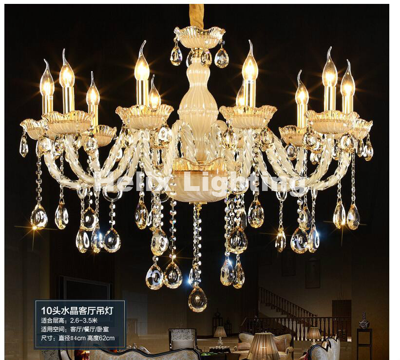 2017 newly modern golen crystal chandelier living room lustres de cristal decoration chandeliers ac home lighting