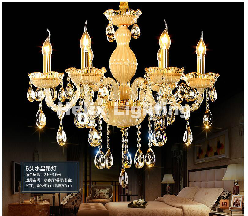 2017 newly modern golen crystal chandelier living room lustres de cristal decoration chandeliers ac home lighting