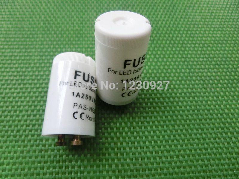 20pcs/lot ce/rohs led tube starter only use led tube protection 250v/1a the best electronic led starter