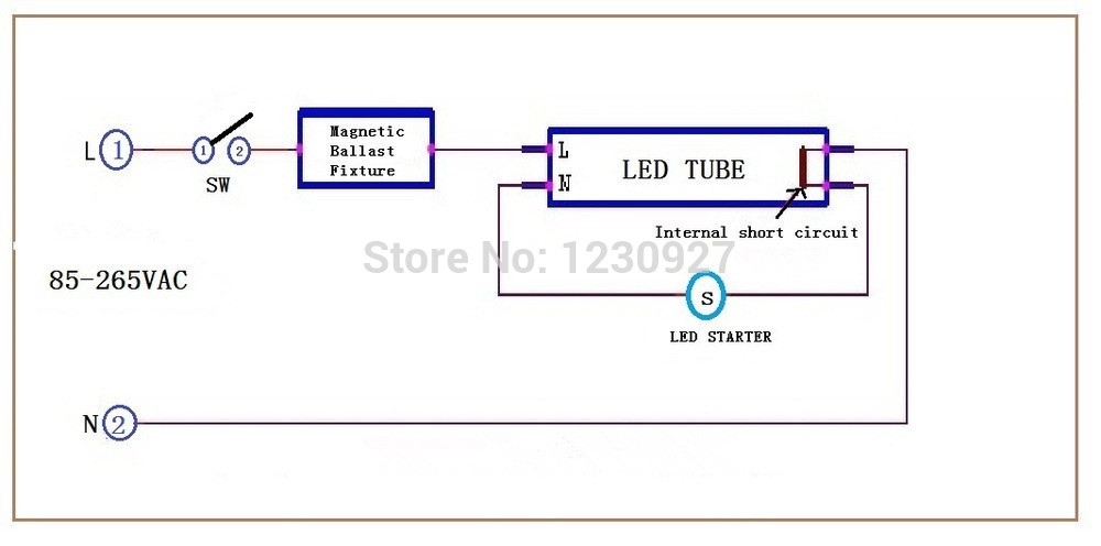 20pcs/lot ce/rohs led tube starter only use led tube protection 250v/1a the best electronic led starter