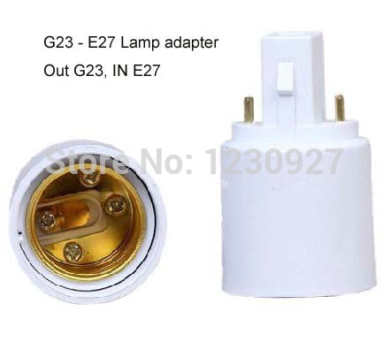 20pcs/lot g23 to e27 lamp adapter holder socket converter led lighting accessories whole and