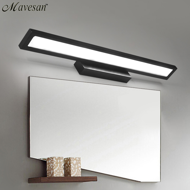 24w led bathroom lamp wall mounted with stainless steel wall lamp for bathroom bedroom mirror lights