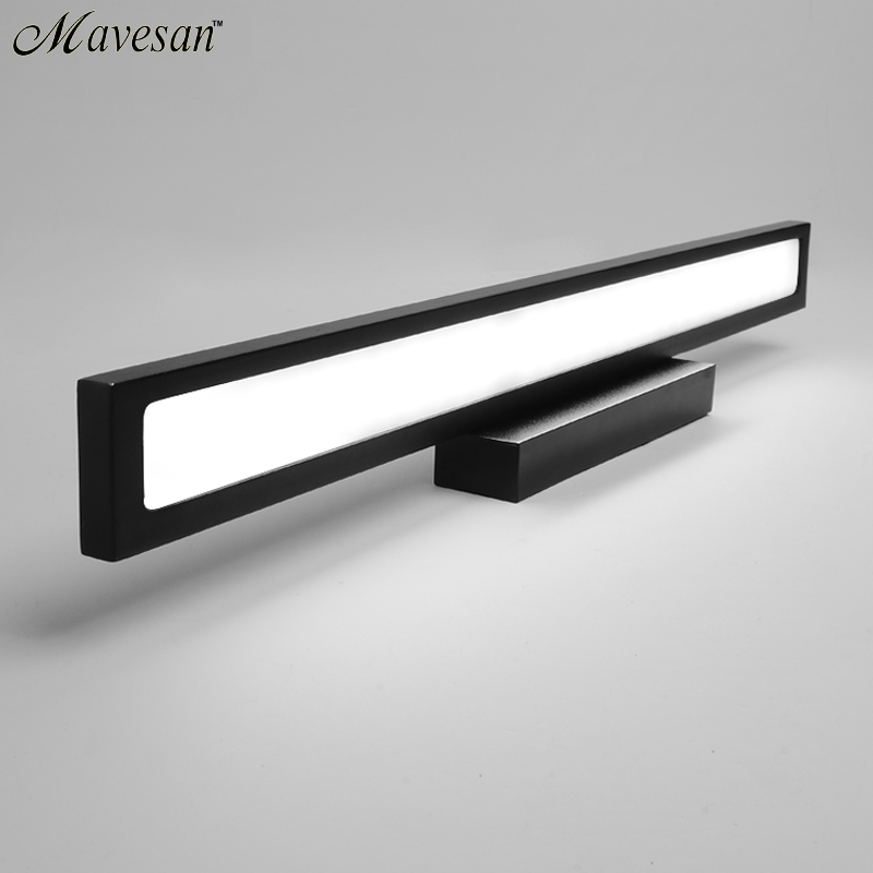 24w led bathroom lamp wall mounted with stainless steel wall lamp for bathroom bedroom mirror lights