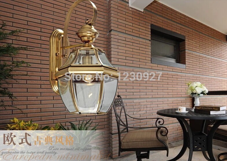 3w led copper light led wall lamp 85-265v european style led outdoor porch light