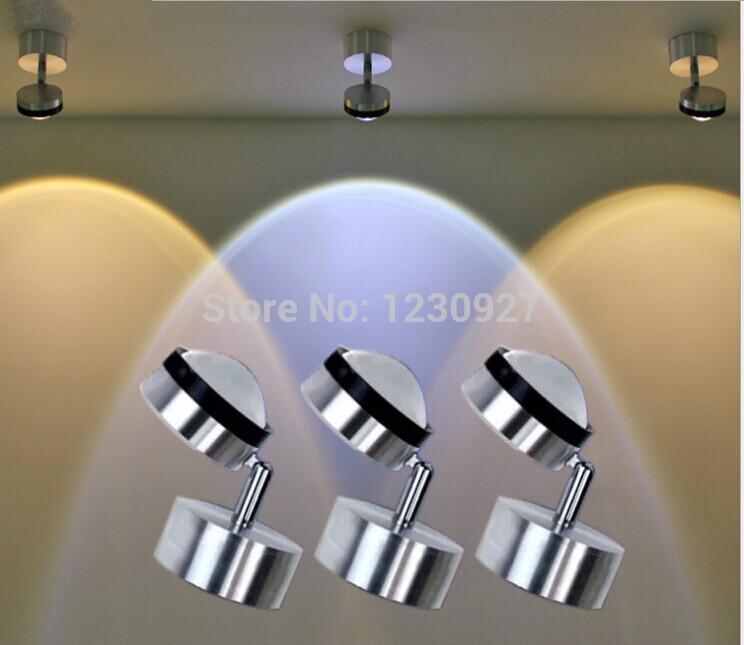 3w quality modern adjustable spotlights sofa tv wall lights led aluminum crystal painting corridor rotatable light