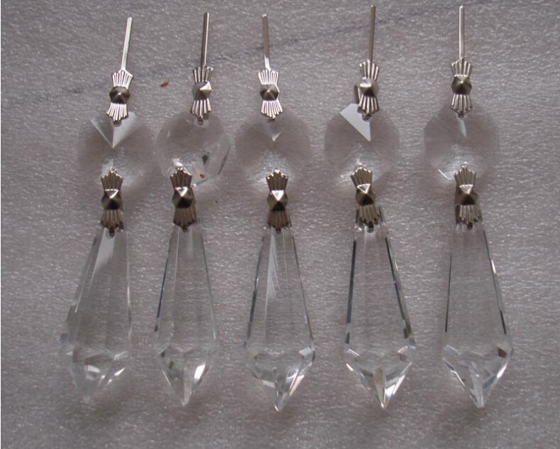 50pcs/lot, 63mm crystal droplet+14mm bead k9 clear glass crystal,home decoration crystal accessories for chandelier