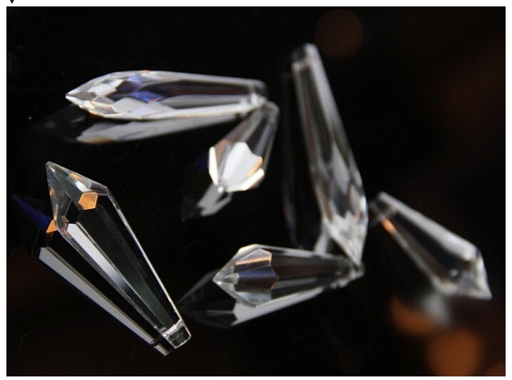 50pcs/lot, 63mm crystal droplet+14mm bead k9 clear glass crystal,home decoration crystal accessories for chandelier