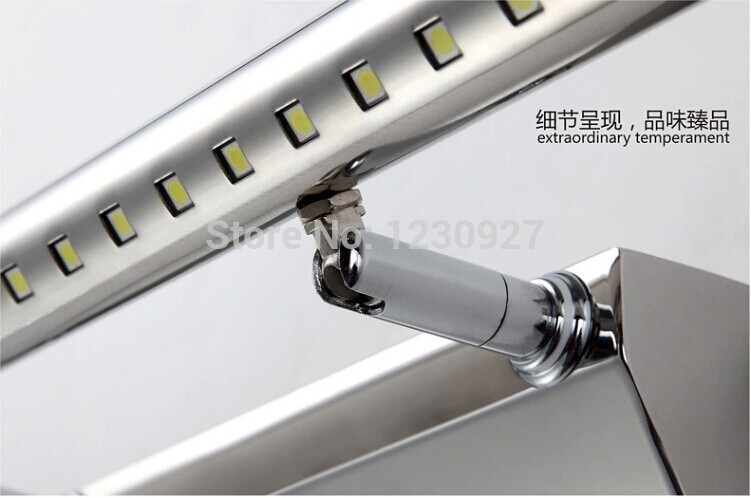 5w 21 led 5050 40cm mirror front headlight stainless steel bathroom toilet anti-fog lens ark bedroom lamp,led wall lamp