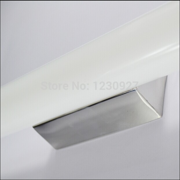 6w 42cm long modern led bathroom mirror head light anti-fog makeup lamp stainless base waterproof acrylic tube wall lamp