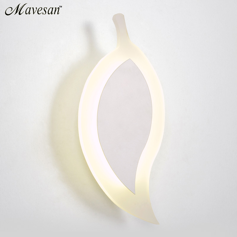 8w led wall lamp led sconce light acrylic modern home decoration wall light for bedside bedroom/dinning room/restroom with bulbs