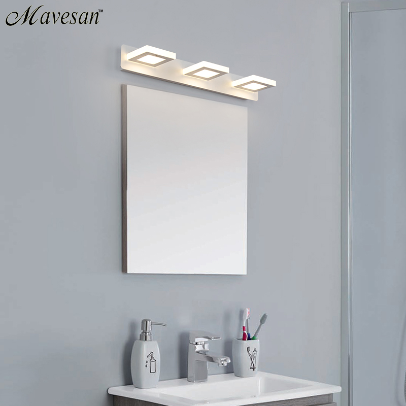 ac110-240v 12w led wall lights stainless steel with adjustable base for bathroom or bedroom lighting mirrors