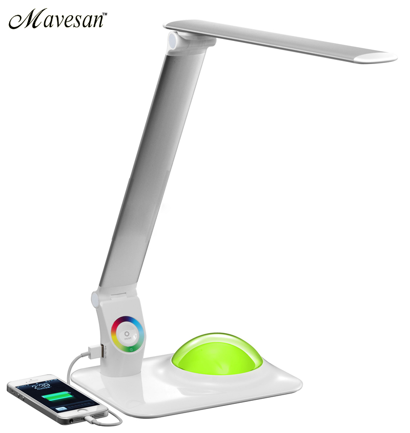 adjustable led reading lamp with eyes-protection light and special base table mode luminaria de mesa study lamp