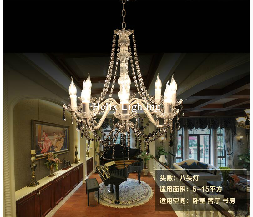 art decorative white color chandelier living room candle lamps luxury acrylic crystal chandelier lights ac d56cm