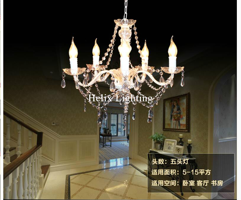 art decorative white color chandelier living room candle lamps luxury acrylic crystal chandelier lights ac d56cm