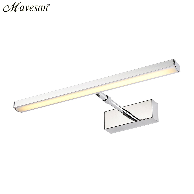 bathroom led mirror wall lamp ac220v/110v acrylic wall mini style warm white/cool white led wall lamps without switch