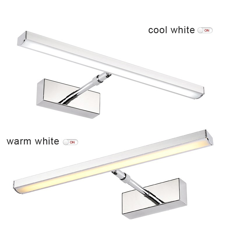 bathroom led mirror wall lamp ac220v/110v acrylic wall mini style warm white/cool white led wall lamps without switch