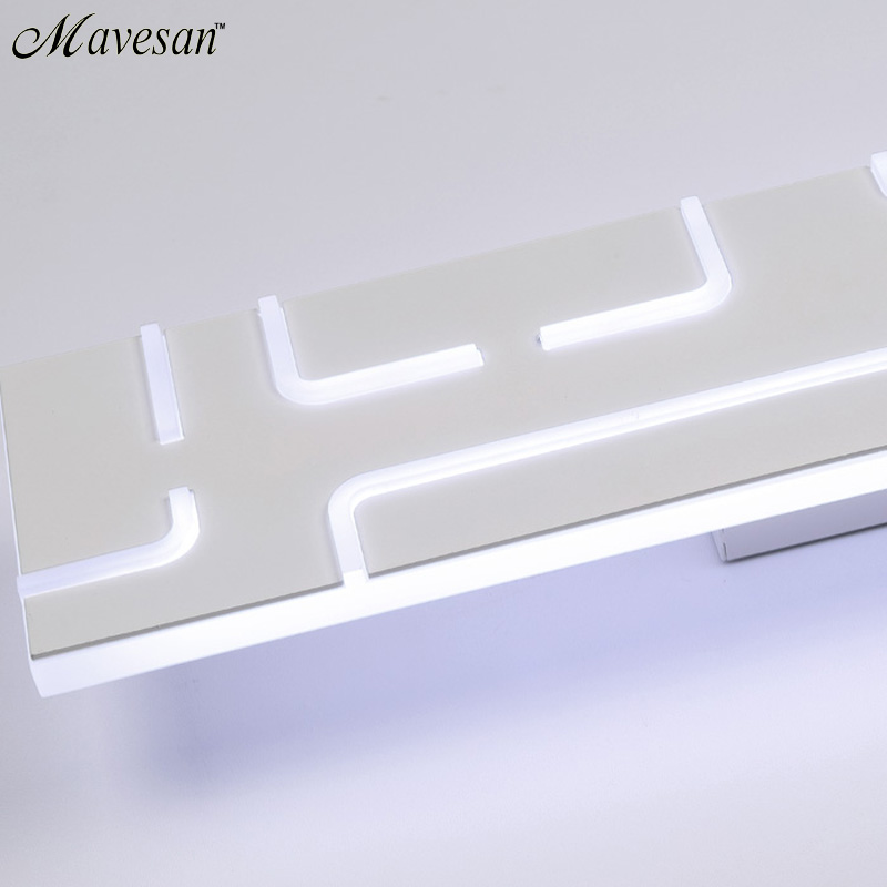 bathroom led mirror wall lamp ac220v/110v acrylic wall mini style warm white/cool white led wall lamps without switch