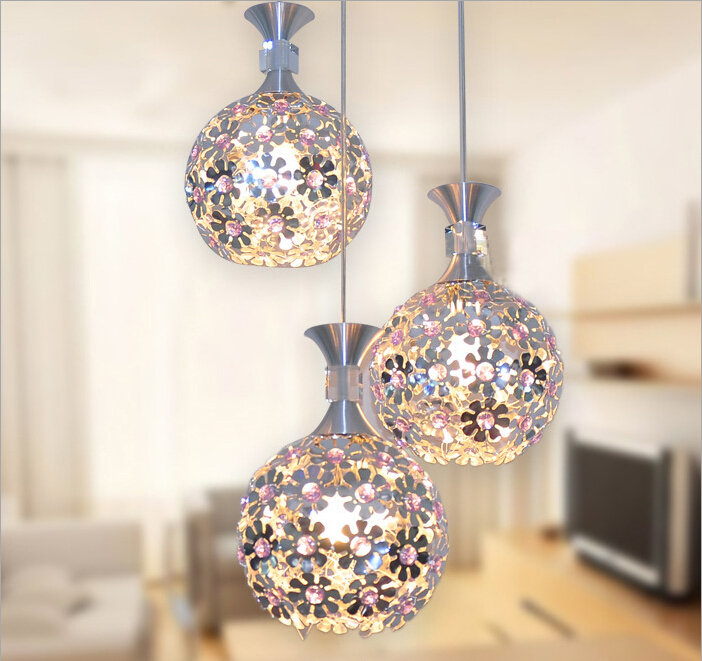 beautiful silver crystal chandelier light fixture aluminum hanging lamp crystal light for dining bedroom brazil