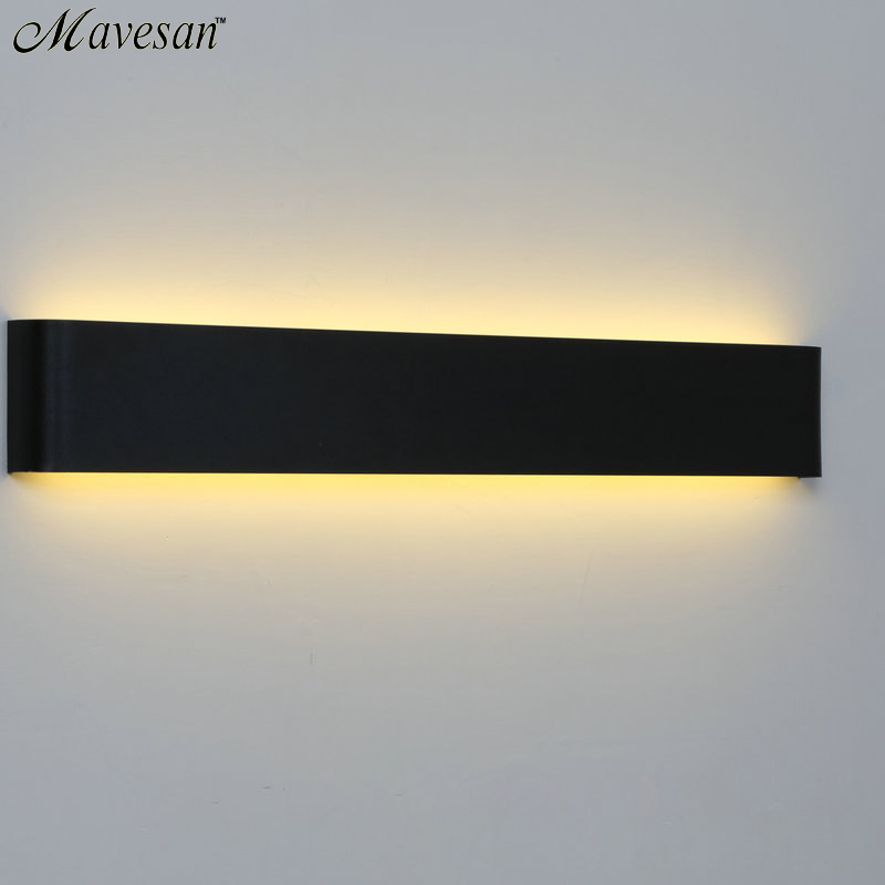 black & white indoor wall light contemporary style 100-240v ac led wall lamp for bedroom bedside lamps