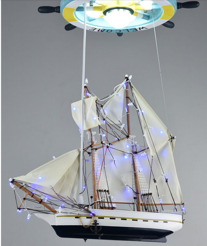 children boat pendant lamp modern rubber design pendant lights fixture kids children bed room lighting